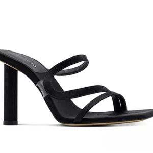 Ilio Smeraldo Maeve black strappy heels NWT